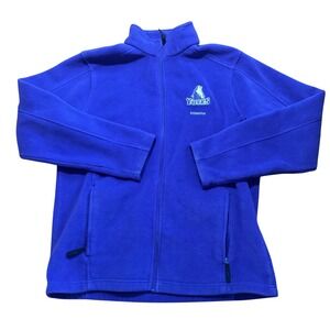 College Of Idaho Yotes Athletics Fleece Jacket Full Zip Purple Large‎